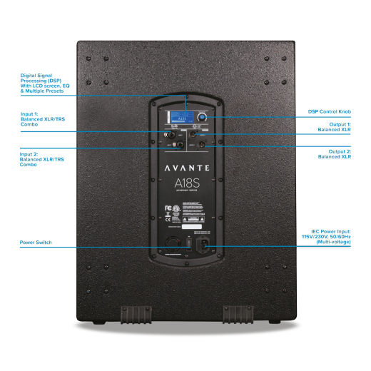 AVANTE A18S Aktiv Subwoofer