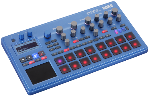 KORG Synthesizer, digital, ELECTRIBE2B, 400 Sounds, blau