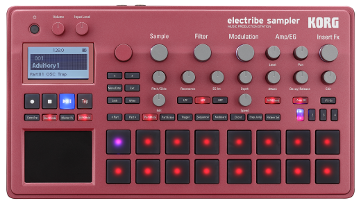 KORG Synthesizer, digital, ELECTRIBE2SR, Sampler, rot