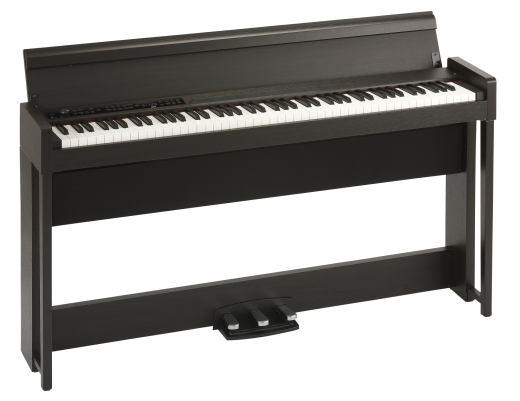 KORG Digitalpiano, Concert, C1 Air, Bluetooth, 3 Pedale, 2x25 Watt, braun