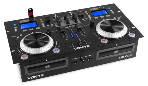 Vonyx CDJ500 Amplified Double Player CD/MP3/USB/Bluetooth