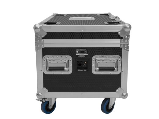 ROADINGER Flightcase 4x AKKU Multiflood IP 8x10W RGBW Wash CRMX mit Ladefunktion