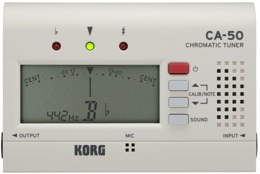 KORG Stimmgerät, chromatisch, CA-50, weiß