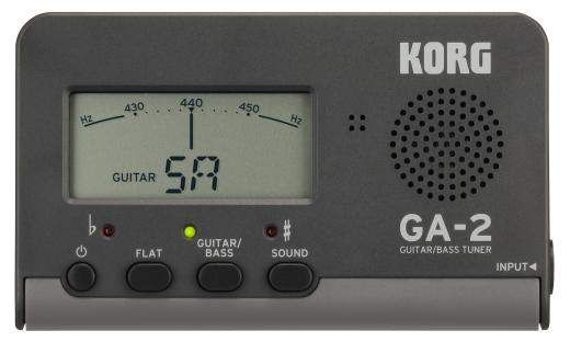 KORG Stimmgerät, Gitarre/Bass, GA-2, schwarz