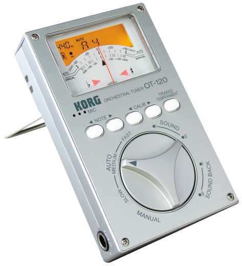 KORG Stimmgerät, chromatisch, OT-120, silber