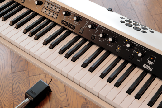 KORG Digitalpiano, SV2-88S, 88 Tasten (RH3), weiß-metallic, mit Lautsprecher
