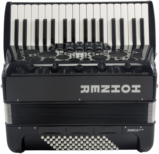 HOHNER Akkordeon, Amica Forte III 72, schwarz, silent key