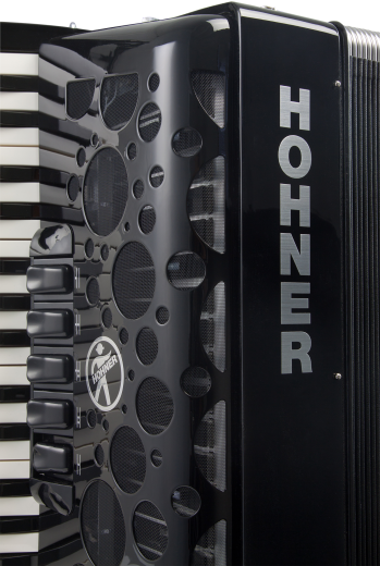 HOHNER Akkordeon, Amica Forte IV 120, schwarz, silent key