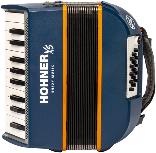 HOHNER Akkordeon, XS, blau-orange, für Einsteiger