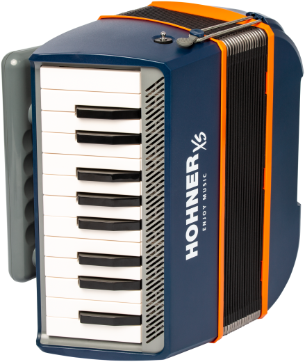 HOHNER Akkordeon, XS, blau-orange, für Einsteiger