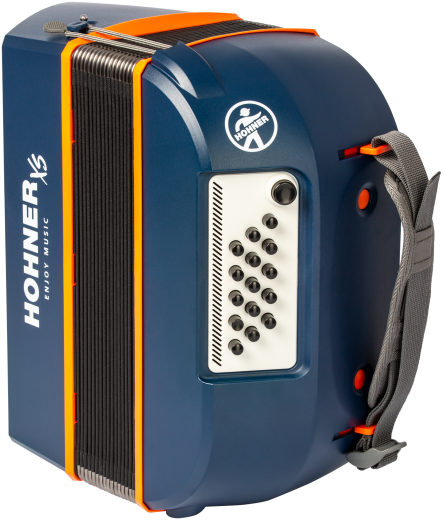 HOHNER Akkordeon, XS, blau-orange, für Einsteiger