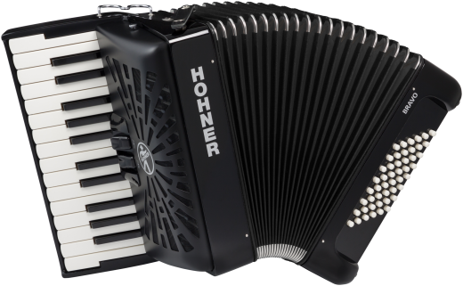 HOHNER Akkordeon, Bravo II 48, schwarz, silent key