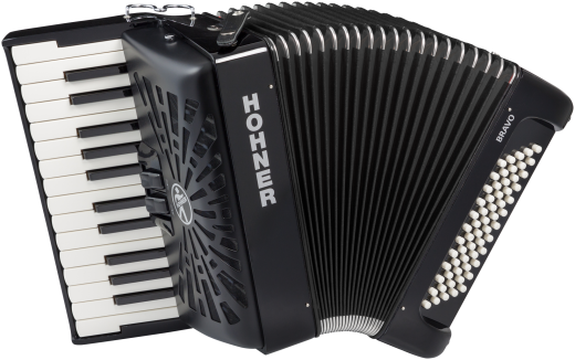 HOHNER Akkordeon, Bravo II 60, schwarz, silent key