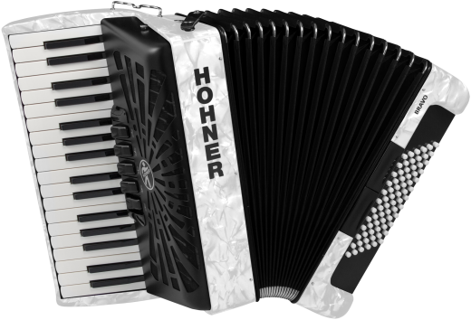 HOHNER Akkordeon, Bravo III 72, weiss, silent key
