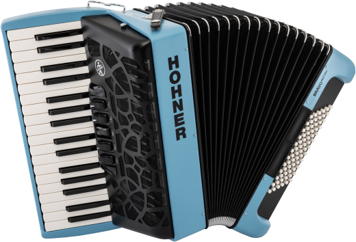 HOHNER Akkordeon, Bravo III 72, Sky, myColor, silent key