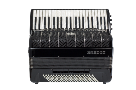 HOHNER Akkordeon, Mattia IV 120, schwarz/gun black, Cassotto, perloid Tasten