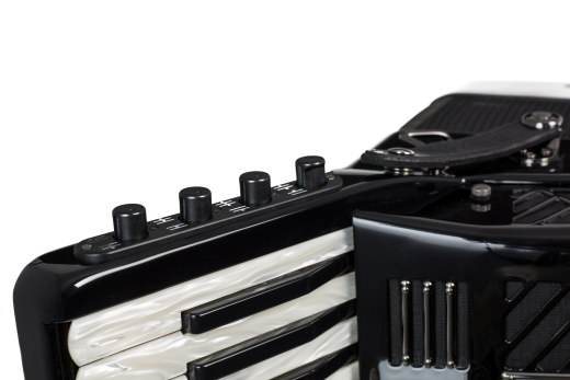 HOHNER Akkordeon, Mattia IV 120, schwarz/gun black, Cassotto, perloid Tasten