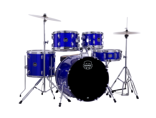 MAPEX 5044 Komplettset 20", Comet, Fusion, Indigo Blue #IB, inkl. Becken