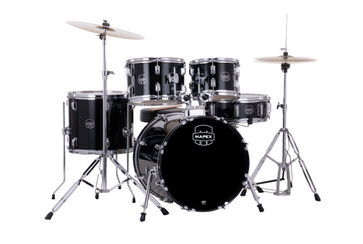 MAPEX 5844 Komplettset 18 ", Comet, Fusion, Dark Black #DK, inkl. Becken