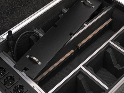 ROADINGER Flightcase 6x AKKU IP TL-3 QCL Trusslight CRMX mit Ladefunktion und Rollen