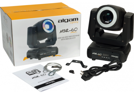 ALGAM LIGHTING - LAL MSR60 LED-Spot Moving Head mit LED-Ring