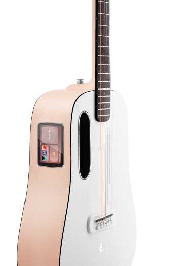 LAVA Akustikgitarre, ME Play, 36", Light Peach/Frost White, Lite Bag