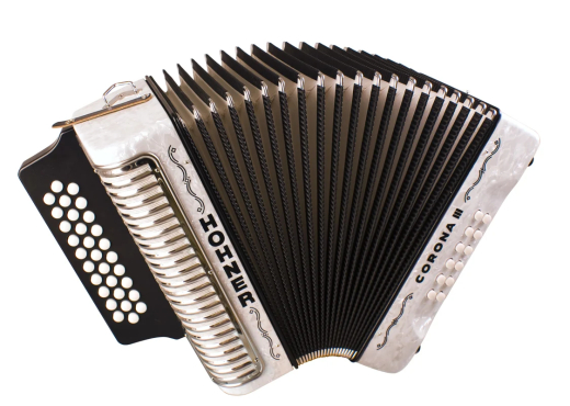HOHNER Akkordeon, Corona III, weiß, B/Es/As