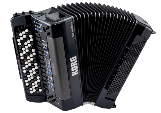KORG Digitalakkordeon, FISA SUPREMA, 92 Knöpfe, 120 Bässe, Metallic Black