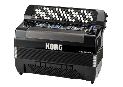 KORG Digitalakkordeon, FISA SUPREMA, 92 Knöpfe, 120 Bässe, Metallic Black
