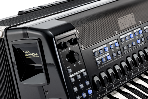KORG Digitalakkordeon, FISA SUPREMA, 41 Tasten, 120 Bässe, Metallic Black