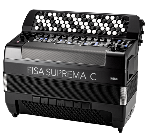 KORG Digitalakkordeon, FISA SUPREMA C, Kompakt-Modell, 92 Knöpfe, 120 Bässe
