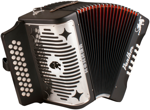 HOHNER Akkordeon, Panther, schwarz, G/C/F