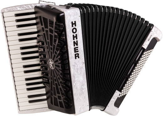 HOHNER Akkordeon, Bravo III 96,weiß, silent key
