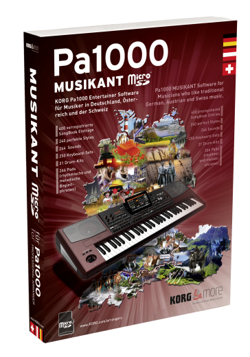 KORG Software, MUSIKANT, für Pa1000, mit micro-SD Karte