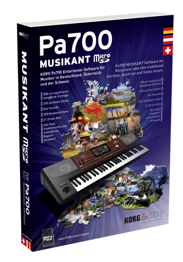 KORG Software, MUSIKANT, für Pa700, mit micro-SD Karte