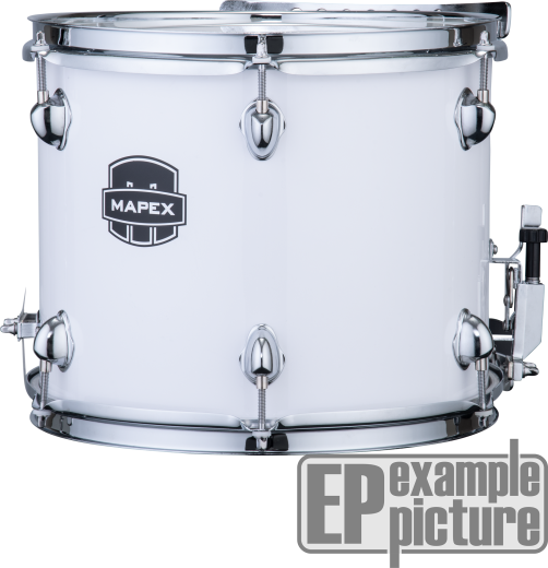 MAPEX Marching Snare Drum, Contender Series, 14"x10", Snow White, Tragegurt