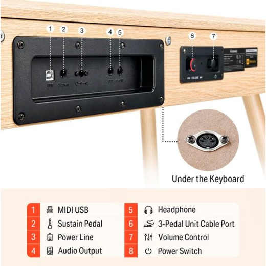 Donner DDP-80 Digital Piano beige