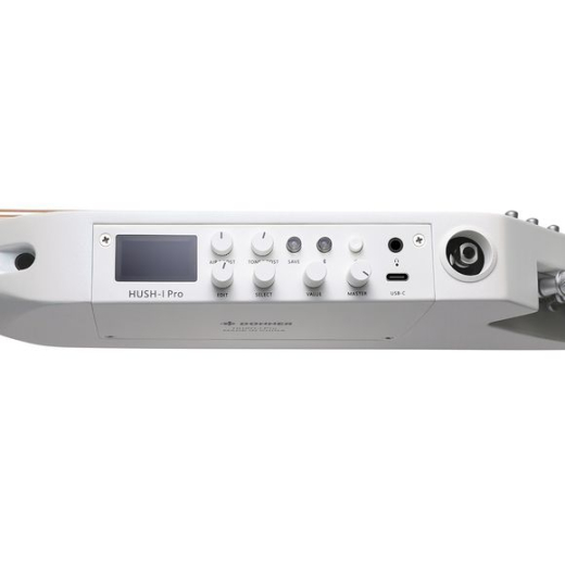Donner HUSH-I PRO Silent Gitarre white