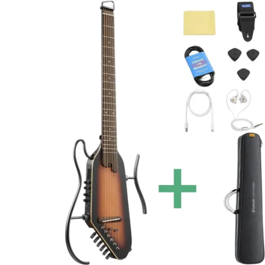 Donner HUSH-I PRO silent Gitarre sunburst