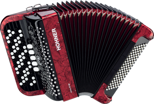 HOHNER Akkordeon, Nova III 96, rot, C-Griff