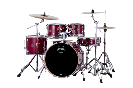 MAPEX 20" Komplettset, Venus, Fusion, Crimson Red Sparkle #VM, inkl. ZILDJIAN Becken