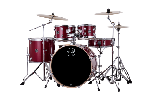 MAPEX 22" Komplettset, Venus, Stage, Crimson Red Sparkle #VM, inkl. ZILDJIAN Becken