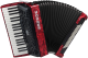 HOHNER Akkordeon, Bravo III 80, rot, silent key