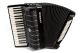 HOHNER Akkordeon, Mattia IV 96, schwarz/gun black, Cassotto, perloid Tasten