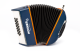 HOHNER Akkordeon, XS, blau-orange, Knopf-Version, Kinder-Tragegeschirr