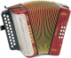 HOHNER Akkordeon, Erica, rot, G/C