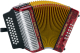 HOHNER Akkordeon, Corona III, rot, B/Es/As