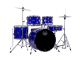 MAPEX 5044 Komplettset 20", Comet, Fusion, Indigo Blue #IB, inkl. Becken