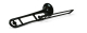 pBone Posaune ABS Kunststoff schwarz
