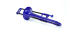 pBone Posaune Mini ABS Kunststoff blau